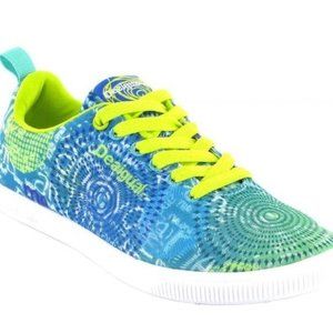 Desigual Fun Eva B & W Lettering Sneakers